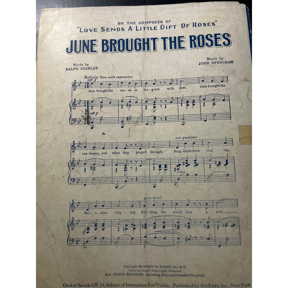 Sheet Music Serenade Solo The Student Prince in Heidelberg Sigmund Romberg Harms - Picture 10 of 10